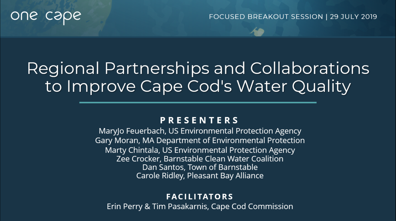 Day One Focused Breakout Sessions OneCape